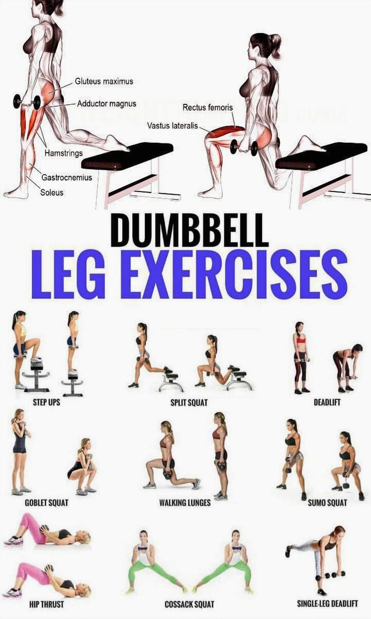 home leg workout with dumbbells